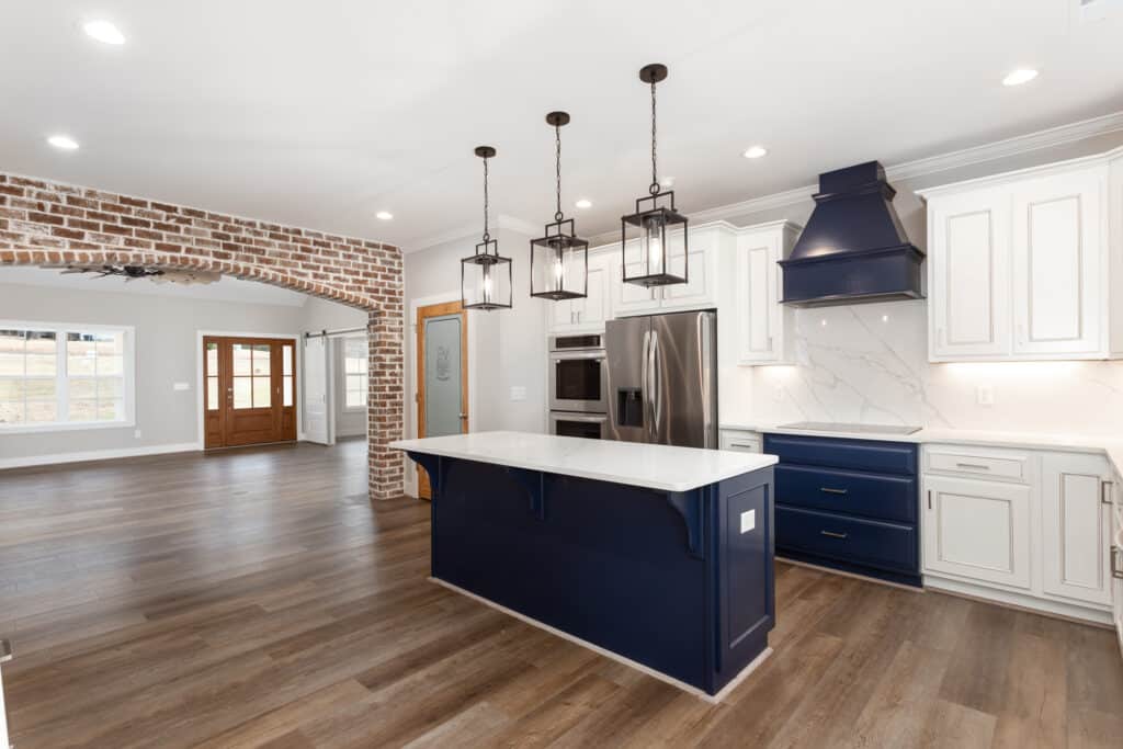 Interior brick accent walls